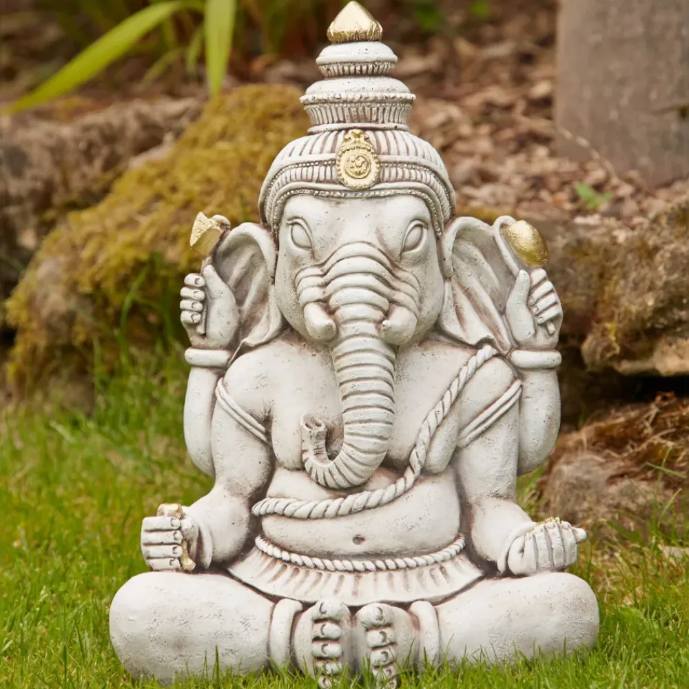Buddha^Statues & Sculptures Ganesh Buddha Stone Garden Ornament