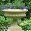 Large|Round^Statues & Sculptures Georgian Tazza Stone Garden Planter