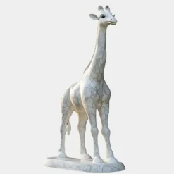 Wildlife|Modern^Statues & Sculptures Gigantic Giraffe 350cm White Marble Garden Statue v5