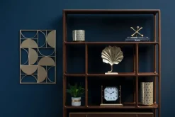 Table Top|Contemporary^Statues & Sculptures Ginkgo Leaf 28cm Gold Metal Indoor Sculpture