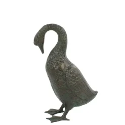 Goose^Statues & Sculptures Goose 55cm Bronze Metal Garden Ornament