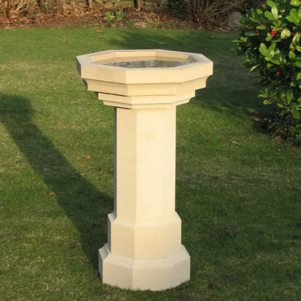 Bird Baths^Statues & Sculptures Gothic Design Stone Garden Birdbath