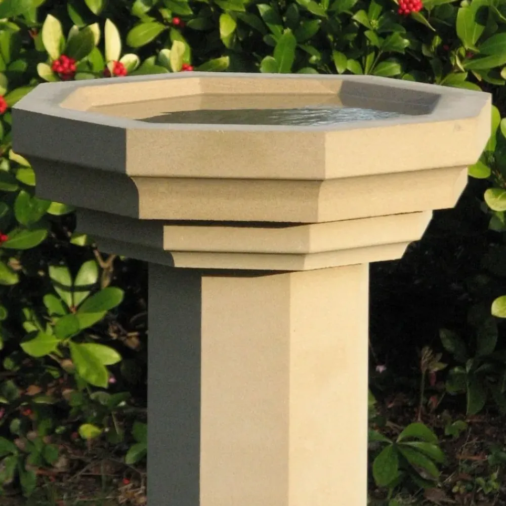 Bird Baths^Statues & Sculptures Gothic Design Stone Garden Birdbath