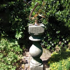 Armillary Sundials^Statues & Sculptures Grand Baluster Armillary Stone Garden Sundial