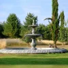 Water Features^Statues & Sculptures Grand Double Tier 4m Emerald Marble Stone Water Fountain Feature