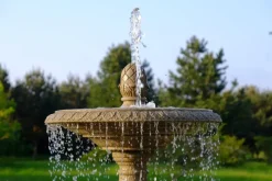 Water Features^Statues & Sculptures Grand Double Tier 4m Sandstone Stone Water Fountain Feature