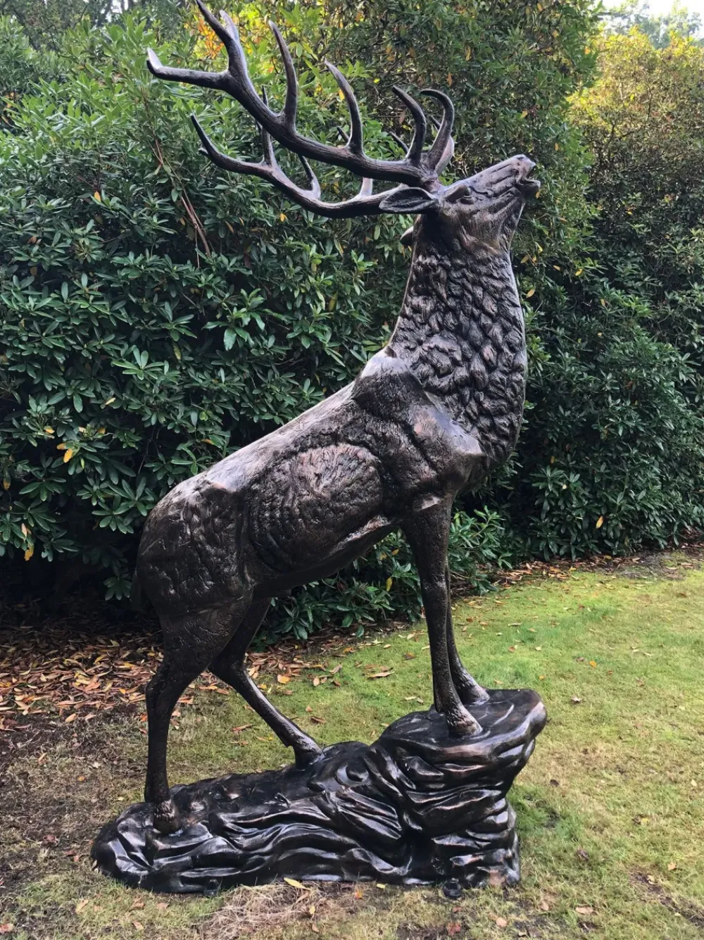 Stags & Deers^Statues & Sculptures Grand Stag Life-Size 292cm Metal Bronze Garden Statue