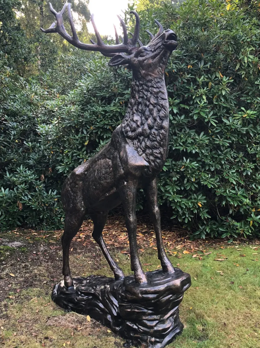 Stags & Deers^Statues & Sculptures Grand Stag Life-Size 292cm Metal Bronze Garden Statue