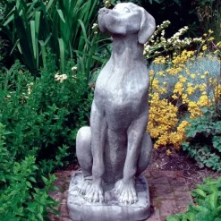 Dogs^Statues & Sculptures Great Dane Female Dog Stone Garden Statue