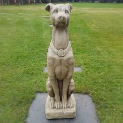 Dogs^Statues & Sculptures Greyhound 90cm Stone Garden Statue