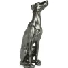 Floor Standing|Animals^Statues & Sculptures Guardian Greyhound 81cm Anthracite Resin Indoor Sculpture