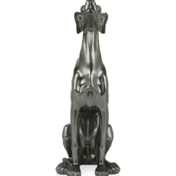 Floor Standing|Animals^Statues & Sculptures Guardian Greyhound 81cm Anthracite Resin Indoor Sculpture