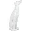 Floor Standing|Animals^Statues & Sculptures Guardian Greyhound 81cm White Resin Indoor Sculpture