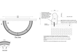 Water Features^Statues & Sculptures Half Circle Small Stone Pool Surround Water Feature