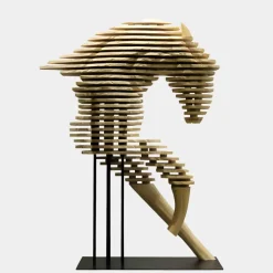 Floor Standing|Abstract^Statues & Sculptures Harmonic Horse 160cm Bronze Metal Garden Sculpture v2