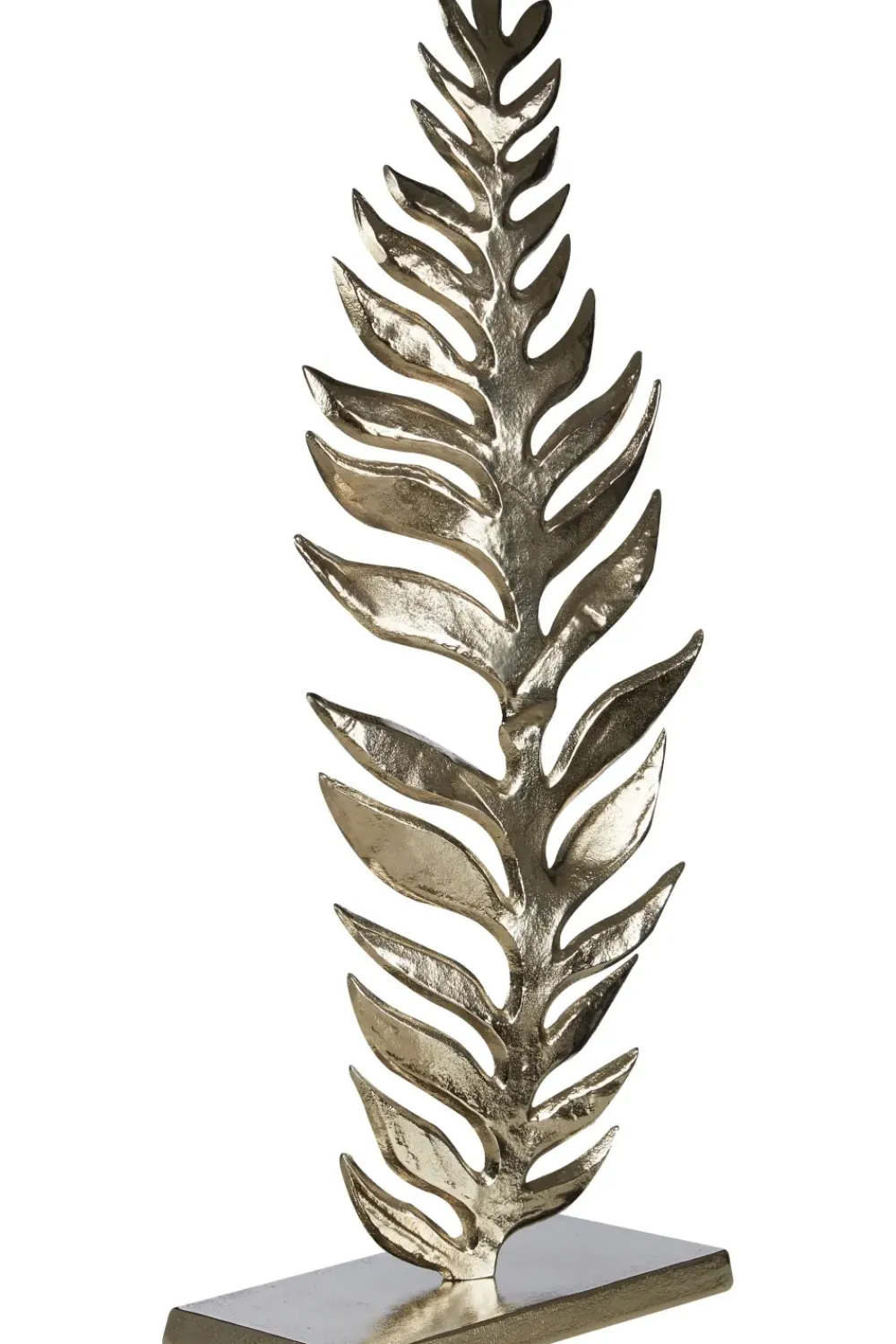 Table Top|Contemporary^Statues & Sculptures Harmonic Leaf 67cm Metal Indoor Sculpture