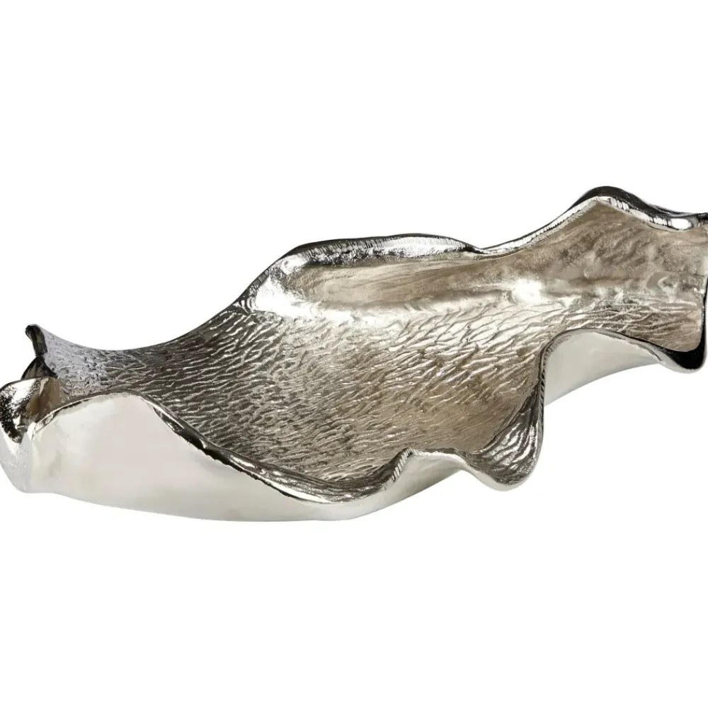 Table Top|Contemporary^Statues & Sculptures Harmonic Leaf 17cm Silver Metal Indoor Sculpture