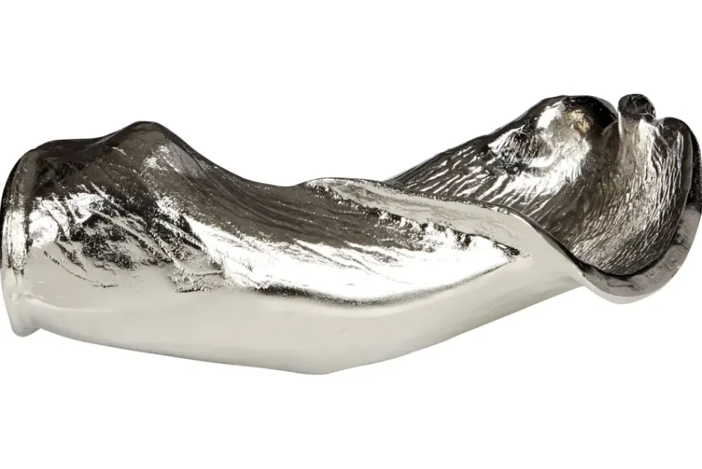 Table Top|Contemporary^Statues & Sculptures Harmonic Leaf 17cm Silver Metal Indoor Sculpture