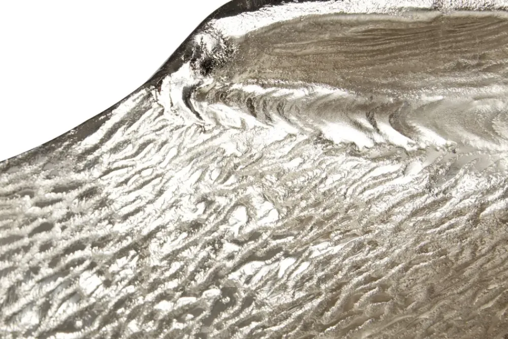 Table Top|Contemporary^Statues & Sculptures Harmonic Leaf 17cm Silver Metal Indoor Sculpture