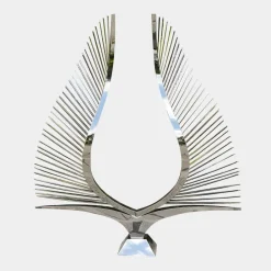 Giant|Floor Standing^Statues & Sculptures Harmonic Wings 200cm Silver Metal Garden Sculpture