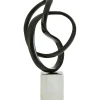 Table Top|Abstract^Statues & Sculptures Harmony in Motion 34cm Black Metal Indoor Sculpture