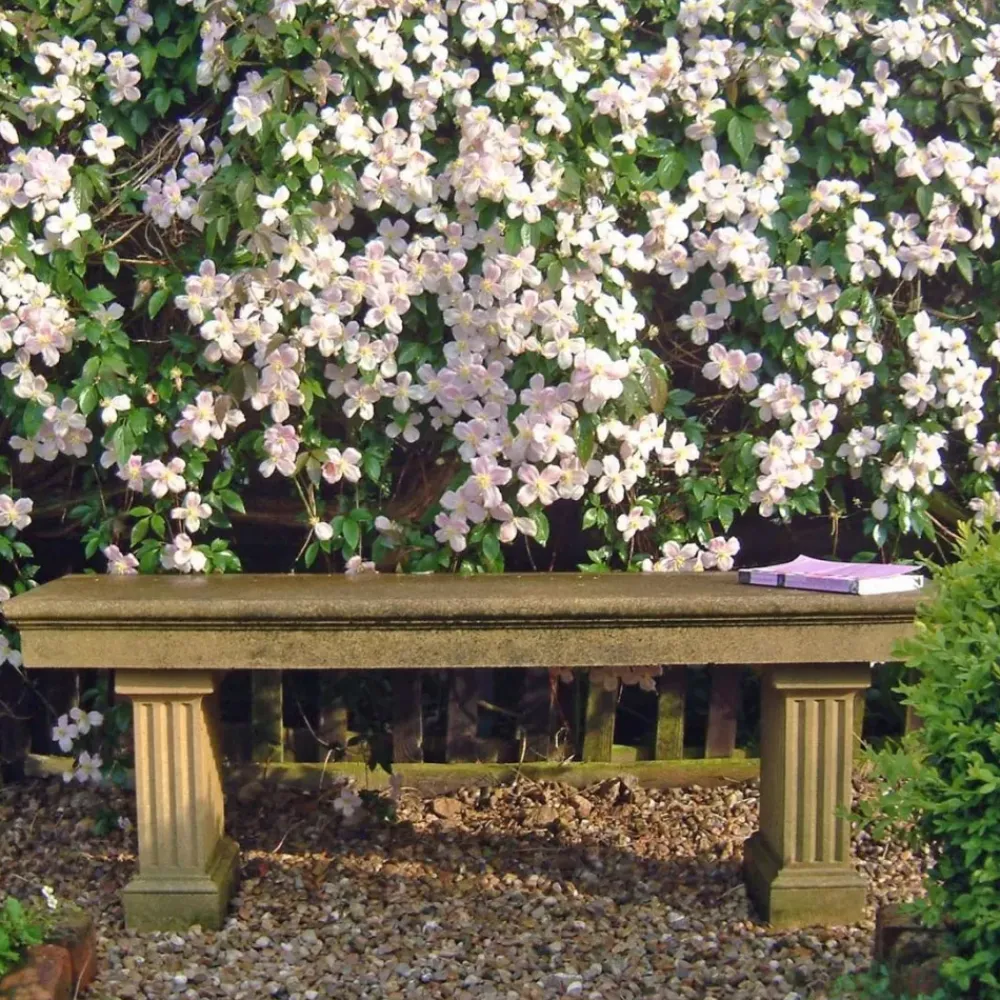 Stone Benches^Statues & Sculptures Heritage Straight Stone Garden Bench