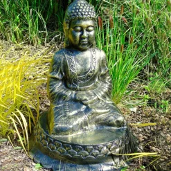 Buddha^Statues & Sculptures Hindu Buddha Bronze Metal Garden Statue