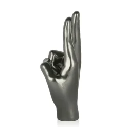 Table Top|Contemporary^Statues & Sculptures Hope Hand 28cm Anthracite Resin Indoor Sculpture
