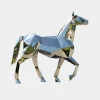 Wildlife|Horses^Statues & Sculptures Horse 182cm Geometric Metal Garden Sculpture