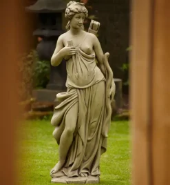 Roman^Statues & Sculptures Hunter and Diana 140cm Stone Garden Statues