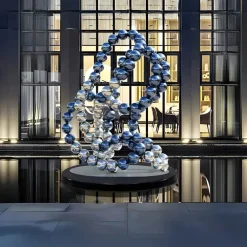 Giant|Floor Standing^Statues & Sculptures Hyper Bubbles 162cm Silver Metal Garden Sculpture