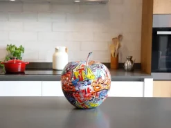 Table Top|Graffiti^Statues & Sculptures Iconic Apple 30cm Graffiti Resin Indoor Sculpture