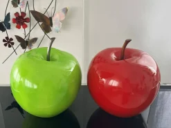 Table Top|Contemporary^Statues & Sculptures Iconic Apple 30cm Green Resin Indoor Sculpture