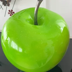 Table Top|Contemporary^Statues & Sculptures Iconic Apple 30cm Green Resin Indoor Sculpture