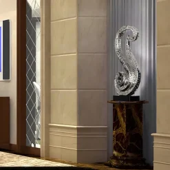 Table Top|Floor Standing^Statues & Sculptures Iconic Symphony 85cm Silver Metal Indoor Sculpture