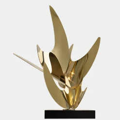 Table Top|Abstract^Statues & Sculptures Infinite Bloom 71cm Gold Metal Indoor Sculpture