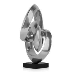 Table Top|Abstract^Statues & Sculptures Infinite Orbit 45cm Silver Resin Indoor Sculpture