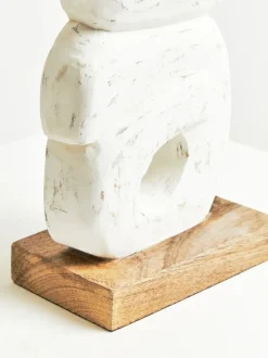 Table Top|Abstract^Statues & Sculptures Infinite Quartet 61cm White Wood Indoor Sculpture