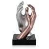 Table Top|Contemporary^Statues & Sculptures Infinite Touch 36cm Bronze Resin Indoor Sculpture