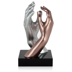 Table Top|Contemporary^Statues & Sculptures Infinite Touch 36cm Bronze Resin Indoor Sculpture