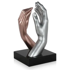 Table Top|Contemporary^Statues & Sculptures Infinite Touch 36cm Bronze Resin Indoor Sculpture