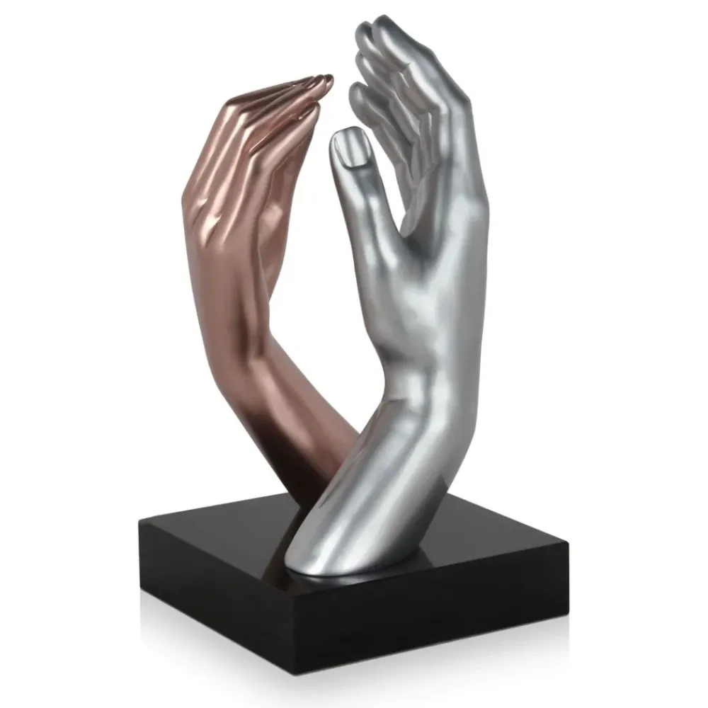 Table Top|Contemporary^Statues & Sculptures Infinite Touch 36cm Bronze Resin Indoor Sculpture
