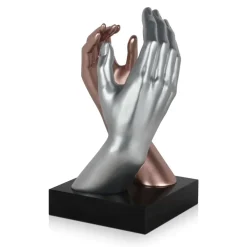 Table Top|Contemporary^Statues & Sculptures Infinite Touch 36cm Bronze Resin Indoor Sculpture