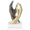 Table Top|Contemporary^Statues & Sculptures Infinite Touch 36cm Gold Resin Indoor Sculpture