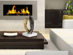 Table Top|Contemporary^Statues & Sculptures Infinite Touch 36cm Gold Resin Indoor Sculpture