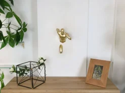 Figurative|Wall Art^Statues & Sculptures Infinity Man 28cm Gold Resin Wall Sculpture