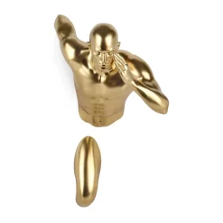 Figurative|Wall Art^Statues & Sculptures Infinity Man 28cm Gold Resin Wall Sculpture