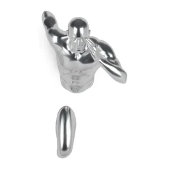 Figurative|Wall Art^Statues & Sculptures Infinity Man 28cm Silver Resin Wall Sculpture