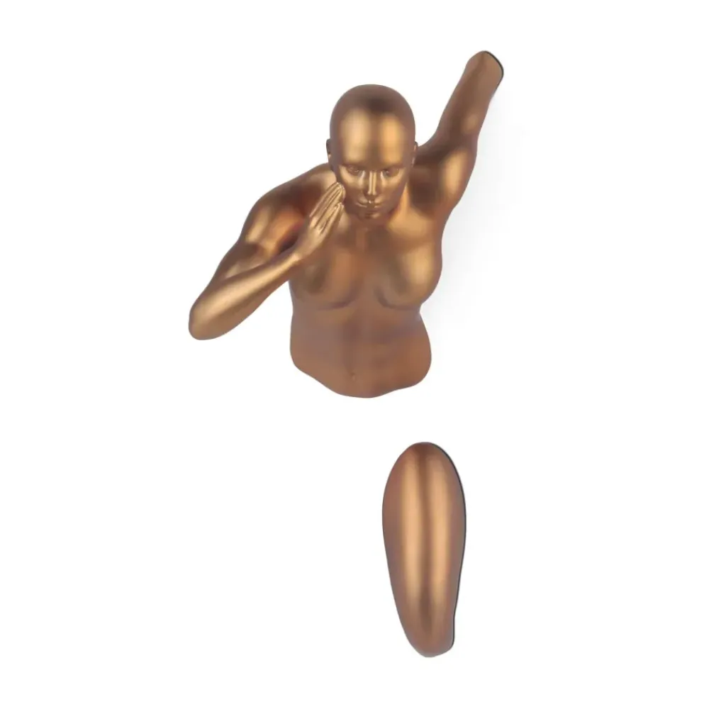 Figurative|Wall Art^Statues & Sculptures Infinity Woman 28cm Bronze Resin Wall Sculpture