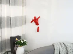 Figurative|Wall Art^Statues & Sculptures Infinity Woman 28cm Red Resin Wall Sculpture